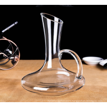 1500ml lead-free crystal wine decanter,clear glass wine decanter with handle.
